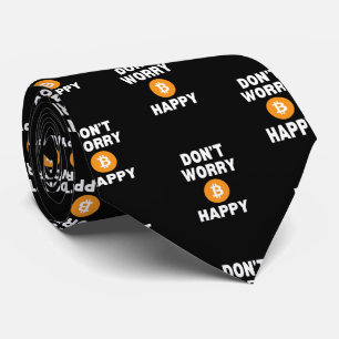 Roligt DON INTE WORRY B(ITCOIN) LYCKLIG Bitcoin Slips