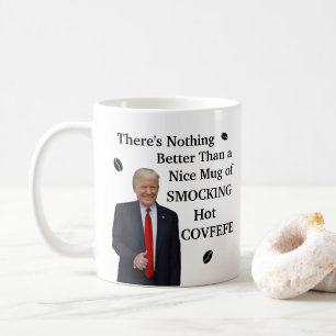 Roligt Donald Trump Smocking hoat Covfefe Kaffemugg