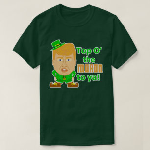 Roligt Donald Trump st patricks daytroll Tee