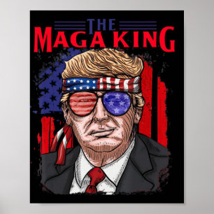 Roligt Donald Trump Ultra Maga Kung th of June USA Poster