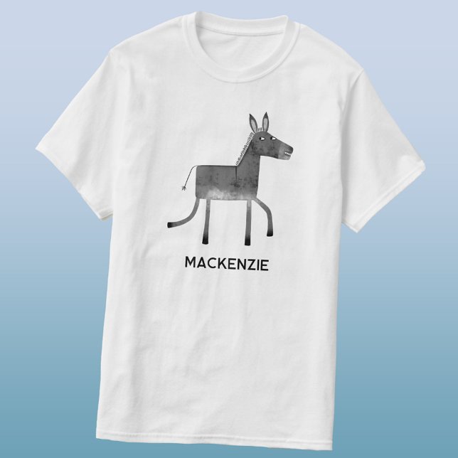 Roligt Donkey-Personlig T Shirt (Fun personalized custom name donkey t-shirt)