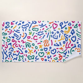 Roligt doodle-färgstarka vibrationsformer