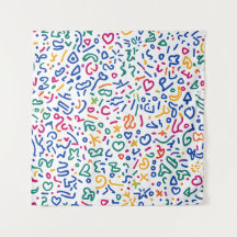 Roligt doodle-färgstarka vibrationsformer