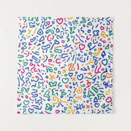 Roligt doodle-färgstarka vibrationsformer