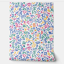 Roligt doodle-färgstarka vibrationsformer