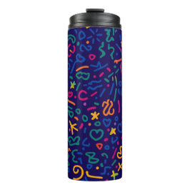 Roligt doodle-färgstarka vibrationsformer