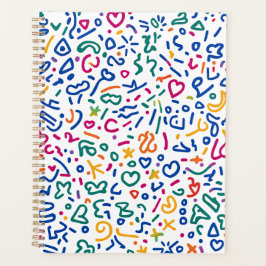 Roligt doodle-färgstarka vibrationsformer