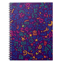Roligt doodle-färgstarka vibrationsformer