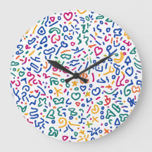 Roligt doodle-färgstarka vibrationsformer