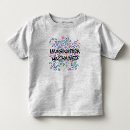 Roligt doodle-färgstarka vibrationsformer t shirt