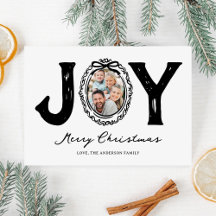 Roligt Doodle Joy Photo jul