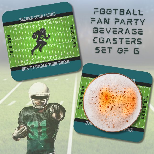 Roligt Döp inte din drink Fotboll Underlägg Papper Kvadrat (Makes an excellent and affordable gift for any devoted football fan of the Birds)