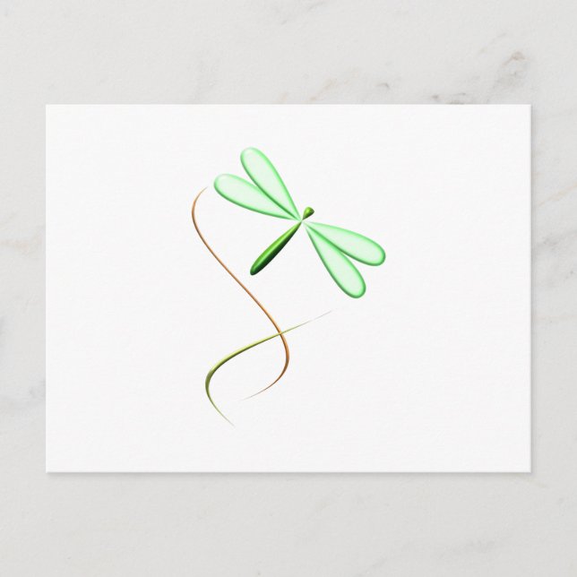 Roligt Dragonfly Vykort (Framsida)