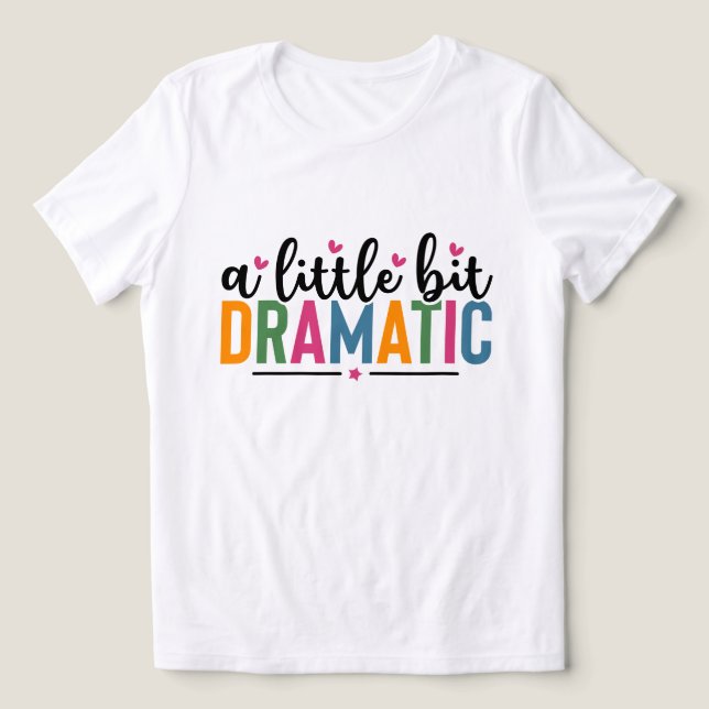 roligt dramatiskt ordkonst  t shirt (Design Framsida)