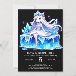 Roligt Dreamy Princess Birthday Inbjudningar
