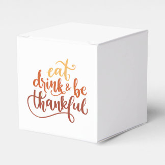 Roligt Drick och var tacksam Thanksgiving Presentaskar