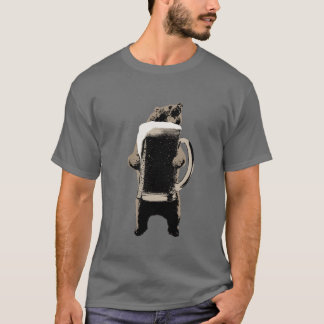 Roligt dricka för ölbjörn t-shirt