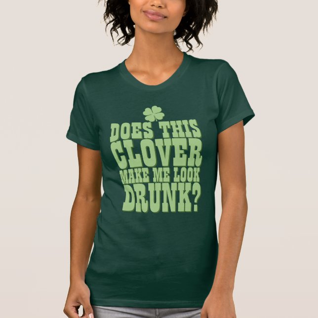 Roligt dricka för st patricks day t shirt (Framsida)