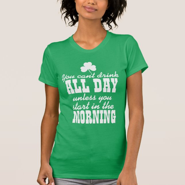 Roligt dricka för st patricks dayöl tee shirt (Framsida)