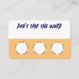 Roligt-dricksspel för Party Visitkort