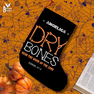 Roligt DRY BONES Anpassningsbar Christian Hallowee Liten Julstrumpa