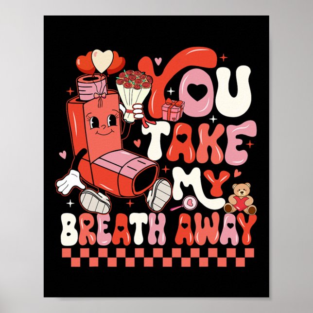 Roligt Du Tar Min Andning Rt Lung Squad Valent Poster (Framsidan)