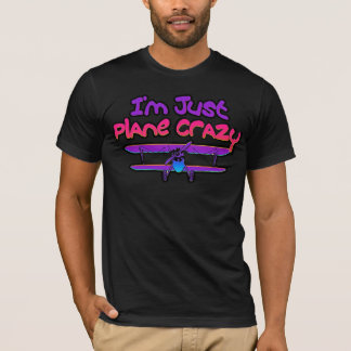 Roligt dubbeldäckat flygplan t shirt