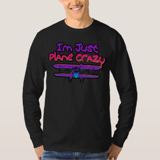 Roligt dubbeldäckat flygplan t shirt