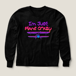 Roligt dubbeldäckat flygplan t shirt