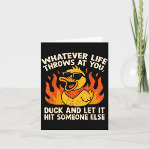 Roligt Duckspråk Skämt Citat Humor Duck Meme Kort