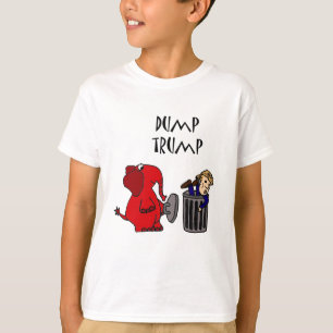 Roligt dumpa politisk tecknadkonst för trumf t-shirt