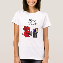 Roligt dumpa politisk tecknadkonst för trumf tee shirt