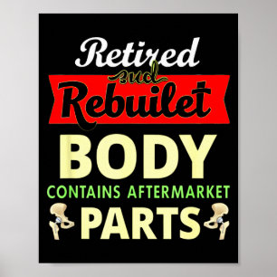 Roligt efter höftoperation återhämtning Bionisk hö Poster