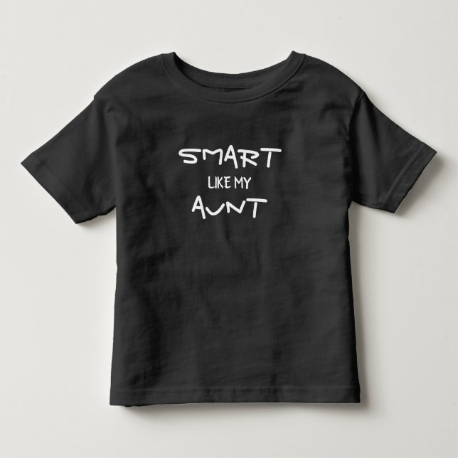 ROLIGT Eget Namn Smart Som Min Faster T Shirt (Framsida)