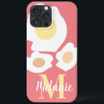Roligt Egg Mönster Namn Rosa<br><div class="desc">Cute Iphone case med torkade ägg</div>