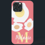 Roligt Egg Mönster Namn Rosa<br><div class="desc">Cute Iphone case med torkade ägg</div>