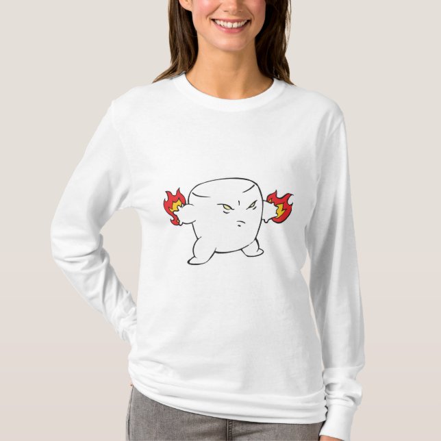 roligt elakt rostat marsmallow tee (Framsida)