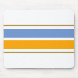 Roligt Elegant Light Blue Gult White Tävla Rand Musmatta