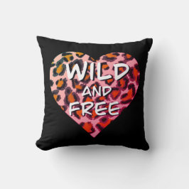 Roligt elegant rosa leopard cheetah print kudde