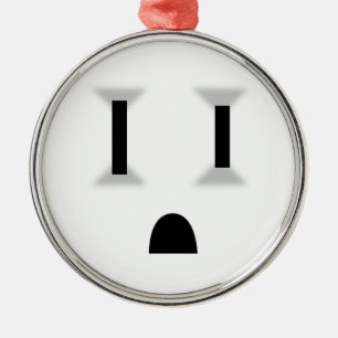 Roligt elektriskt uttag julgransprydnad metall