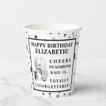 Roligt Elephant Födelsedagsfest Papprare Kopp