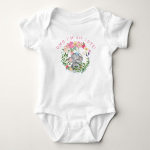 Roligt Elephant OMG så Rosa Girl  Girl T Shirt