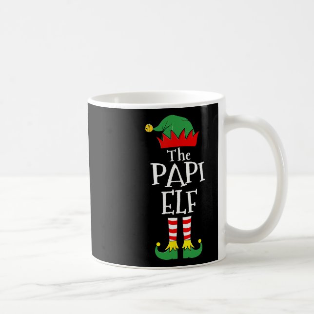 Roligt Elf jul Pajamas Family Kaffemugg (Höger)