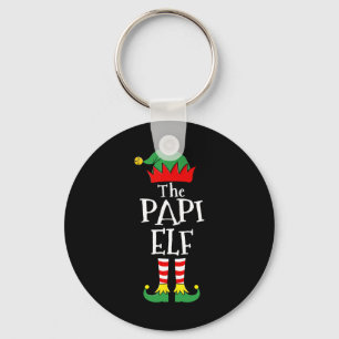 Roligt Elf jul Pajamas Family Nyckelring