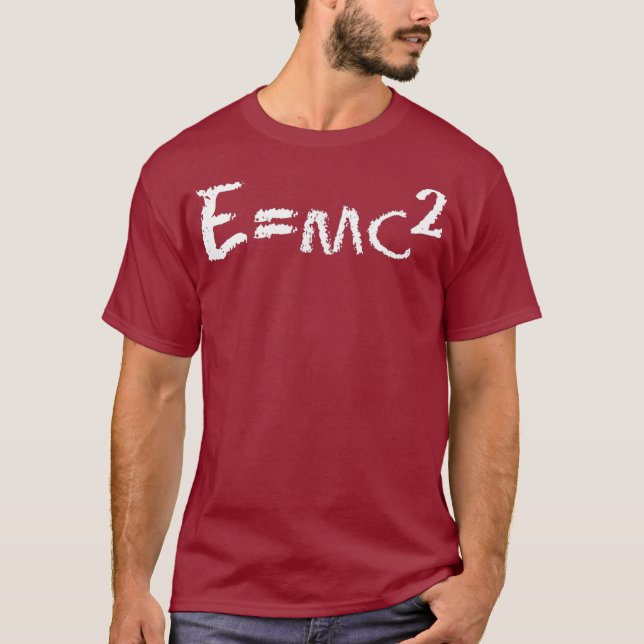 Roligt Emc2 ekvation Einstein Physics Relatitivity T Shirt (Framsida)
