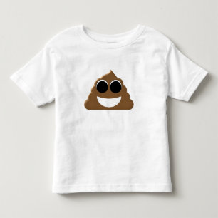 Roligt Emoji bajs Tee Shirt