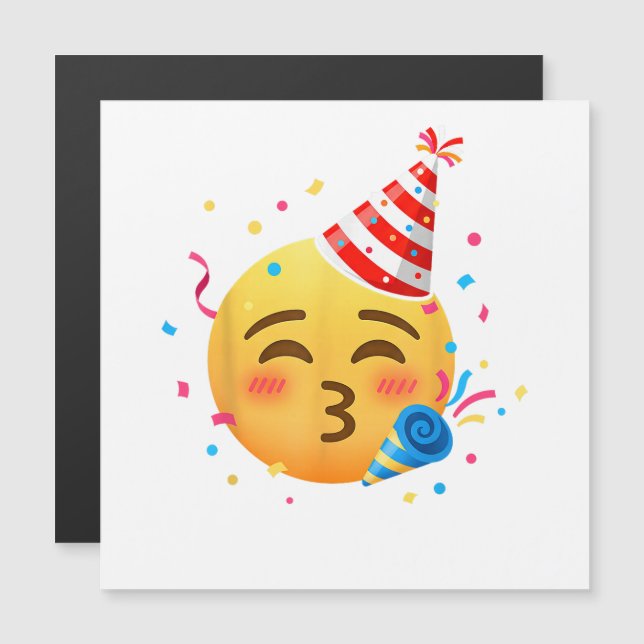 Roligt Emoji Party (Fram/baksida)