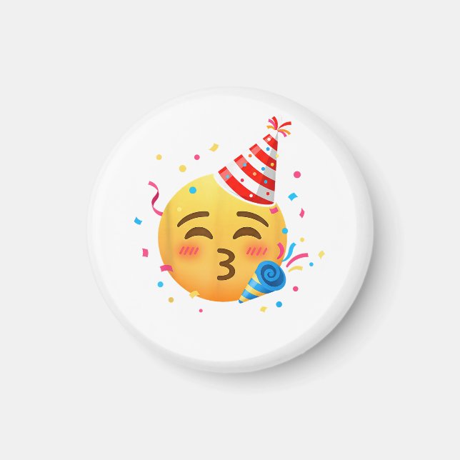 Roligt Emoji Party Magnet (Framsidan)