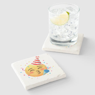 Roligt Emoji Party Stenunderlägg