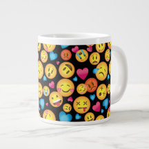 Roligt Emoji Print Mugg ,Underbar gåva under 20.00